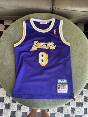 Lakers #8 Kobe Bryant Purple Hardwood Classics Jersey by Mitchell & Ness 96-97